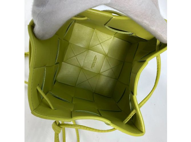 Borsa a tracolla bucket pochette Bottega Veneta Verde - vista 11