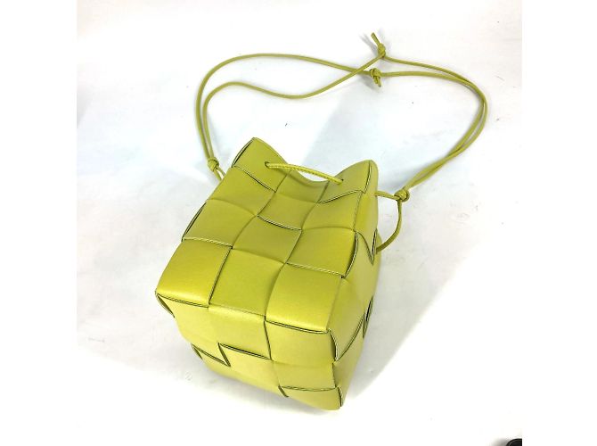 Borsa a tracolla bucket pochette Bottega Veneta Verde - vista 9