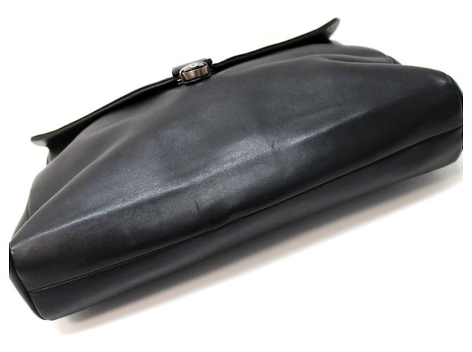 Malette en cuir noir Bottega Veneta - vue 3