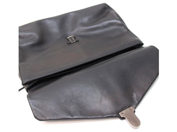 Malette en cuir noir Bottega Veneta - vue 5