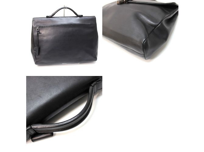 Malette en cuir noir Bottega Veneta - vue 9