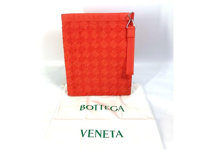 Pochette Intrecciato de Bottega Veneta Orange - vue 3