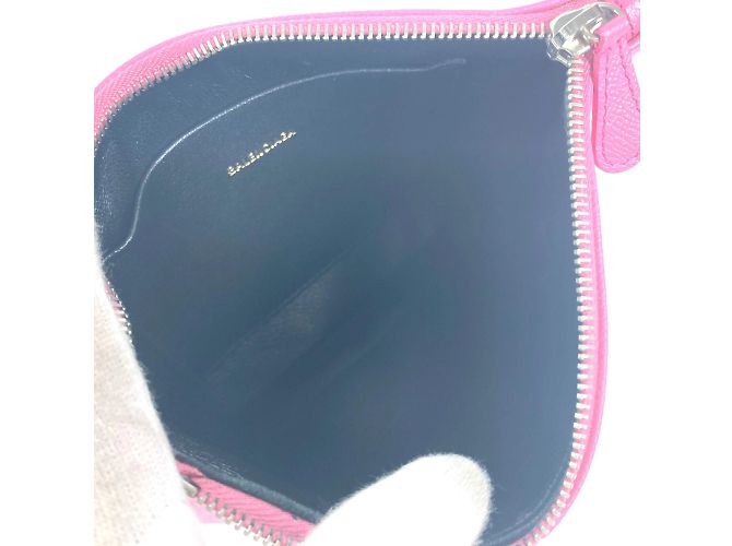 Clutch in pelle rosa Balenciaga - vista 7