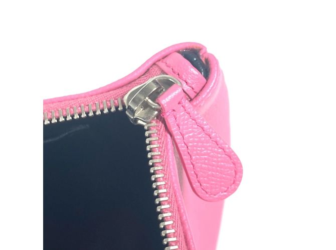 Clutch in pelle rosa Balenciaga - vista 8