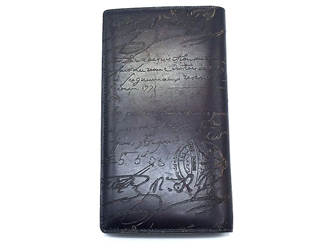 Carteira bi-fold de couro roxa Berluti - vista 2