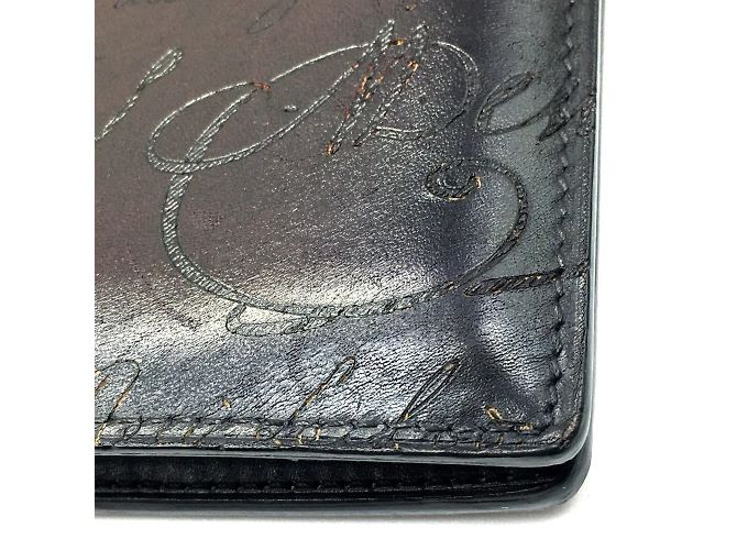 Carteira bi-fold de couro roxa Berluti - vista 3
