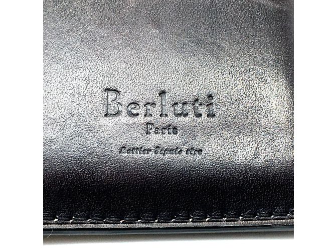 Carteira bi-fold de couro roxa Berluti - vista 7