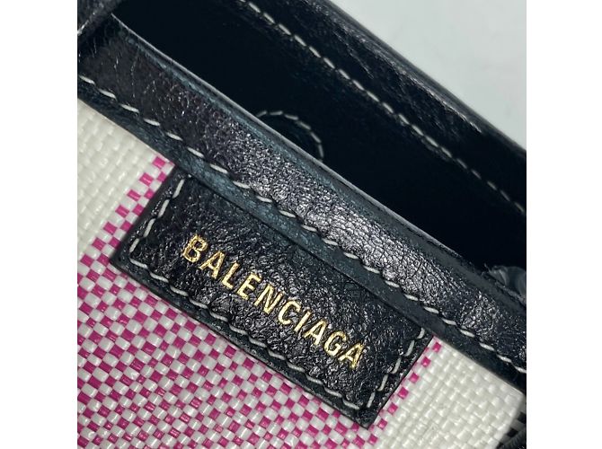 Borsa a Spalla Balenciaga 671404 Stripe 2WAY Rosa - vista 10