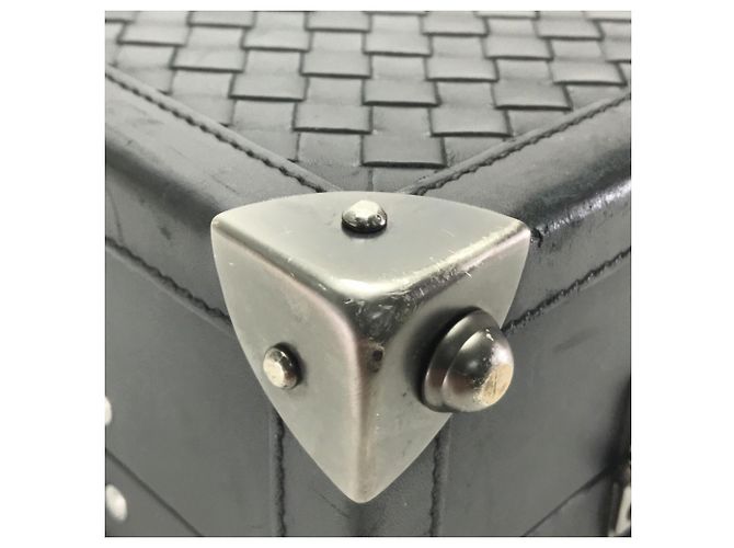 Borsa a tracolla Intrecciato Bottega Veneta Nero - vista 4