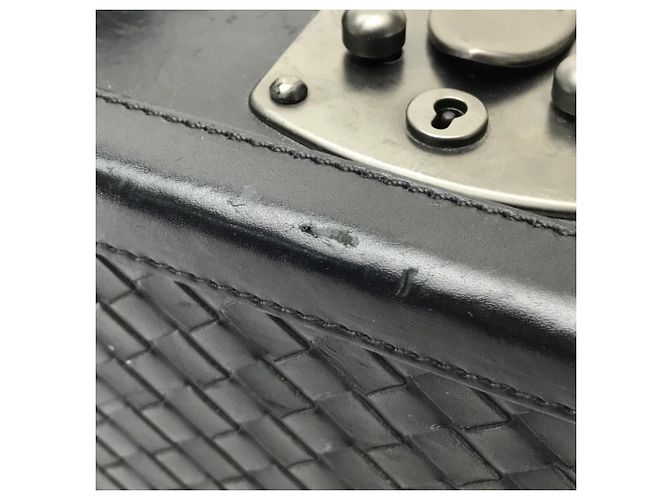 Borsa a tracolla Intrecciato Bottega Veneta Nero - vista 5