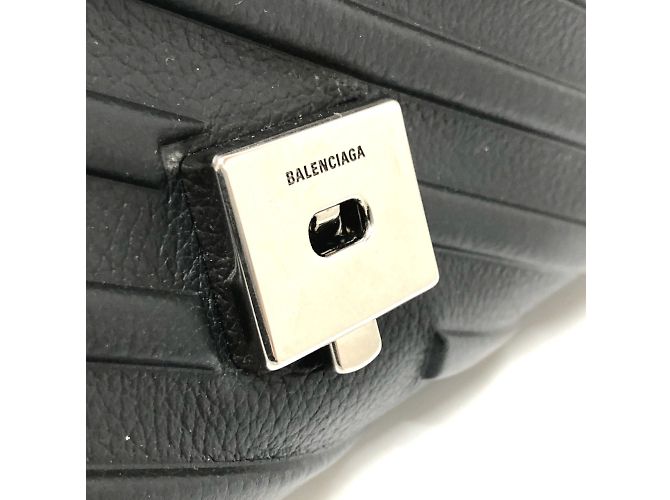Borsa a spalla in pelle nera Balenciaga Nero - vista 6