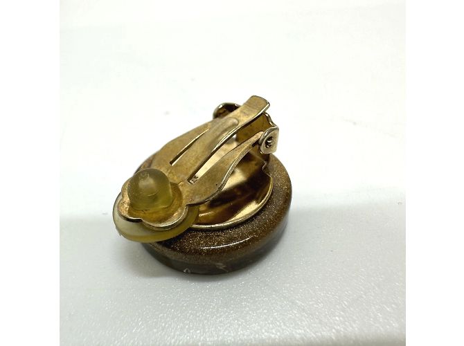 Orecchini a clip dorati Chanel 01C D'oro - vista 10