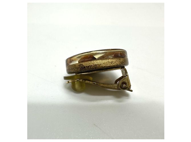 Orecchini a clip dorati Chanel 01C D'oro - vista 3