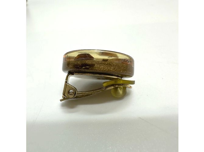 Orecchini a clip dorati Chanel 01C D'oro - vista 4