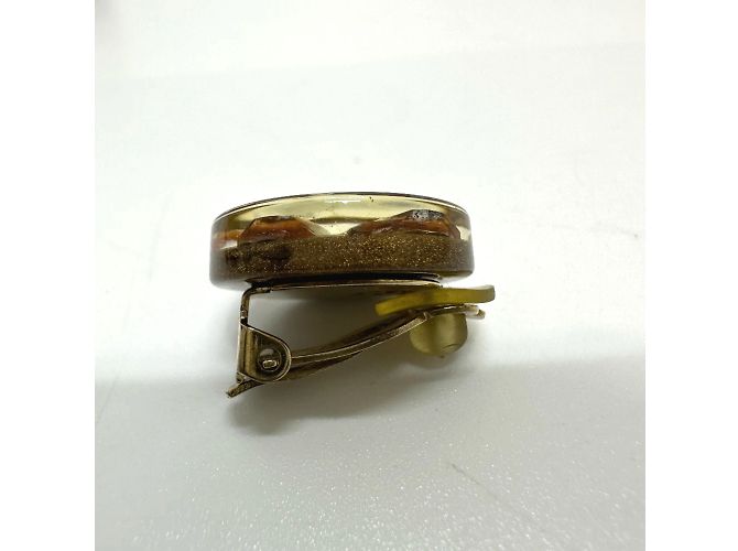 Orecchini a clip dorati Chanel 01C D'oro - vista 9
