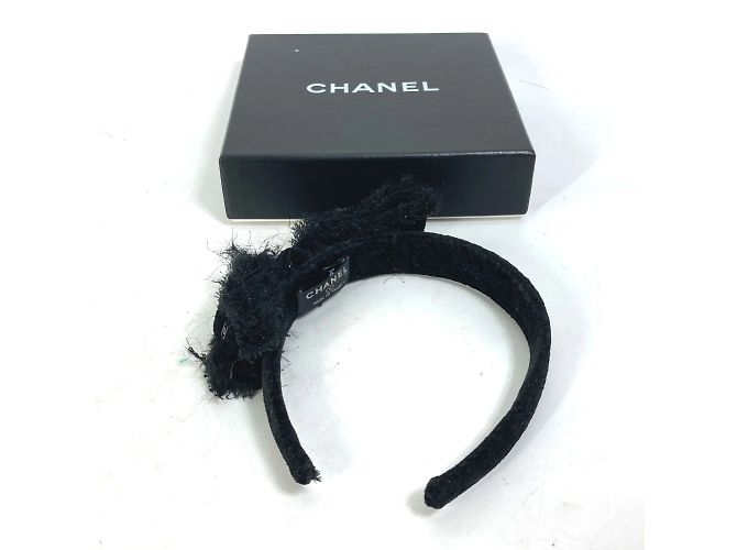 Fascia per capelli Chanel 14K Katyusha Nera Nero - vista 8