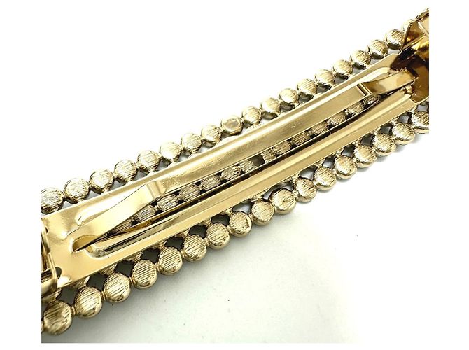 Accessorio per capelli logo Chanel Valletta oro Nero - vista 10