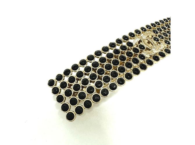 Accessorio per capelli logo Chanel Valletta oro Nero - vista 3