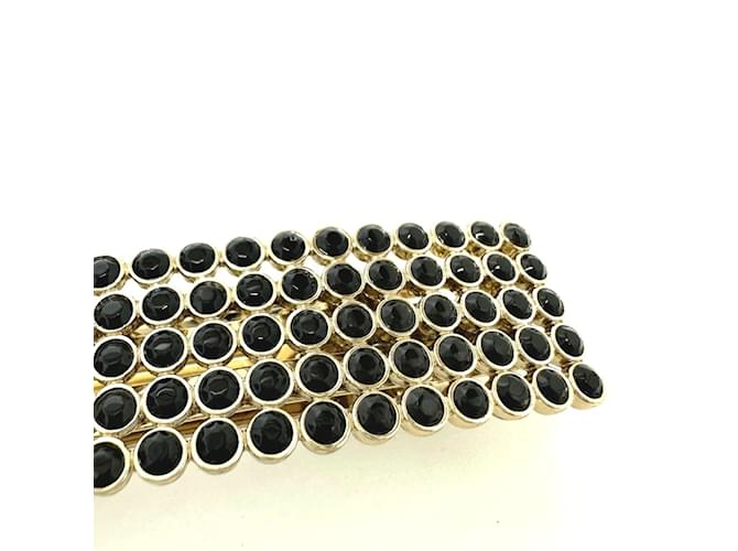 Accessorio per capelli logo Chanel Valletta oro Nero - vista 5