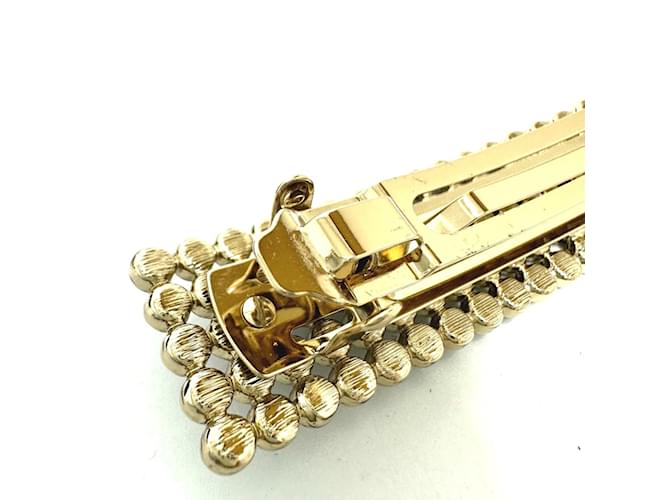 Accessorio per capelli logo Chanel Valletta oro Nero - vista 6