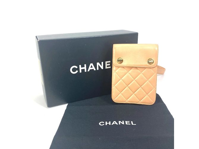 Borsa a spalla in pelle rosa Chanel - vista 12