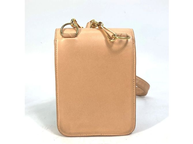 Borsa a spalla in pelle rosa Chanel - vista 2