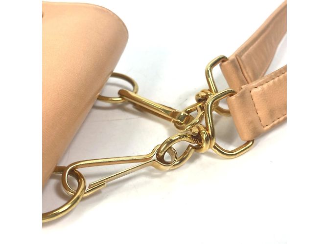 Borsa a spalla in pelle rosa Chanel - vista 8