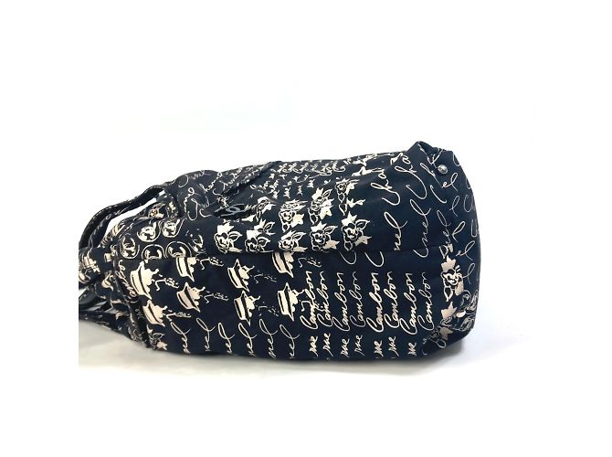 Schwarze Stoff-Tote von Chanel - Ansicht 5