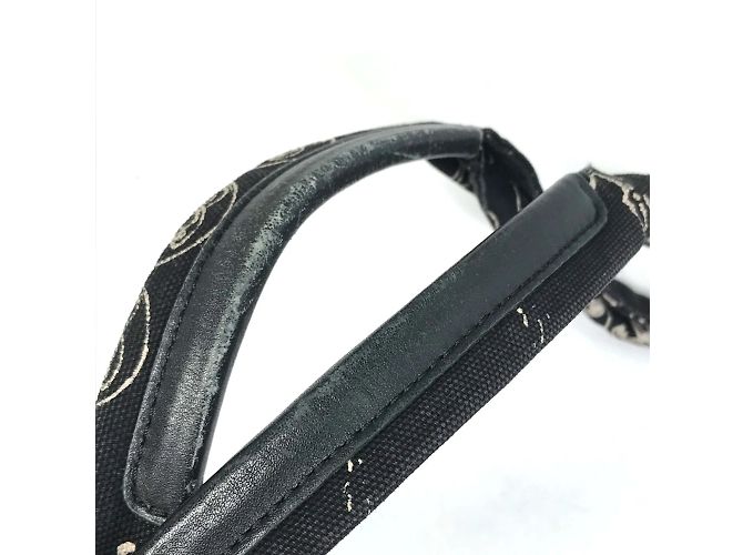 Schwarze Stoff-Tote von Chanel - Ansicht 7