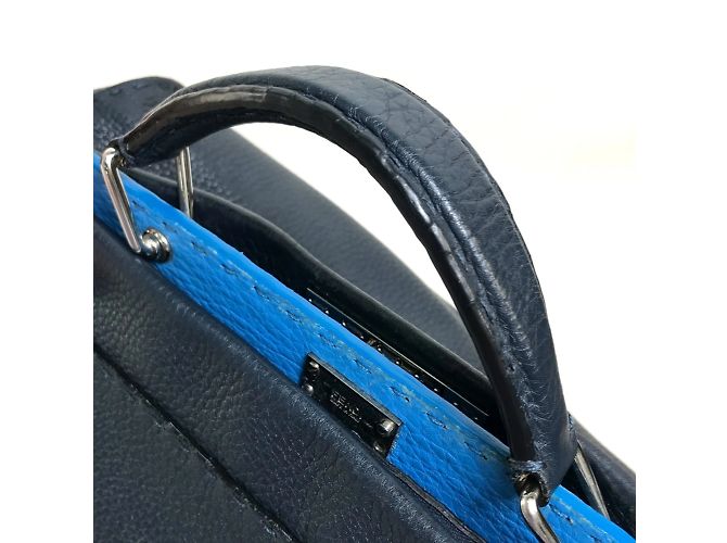 Fendi 7VA388 Selleria Borsa a Spalla 2WAY Blu navy - vista 10