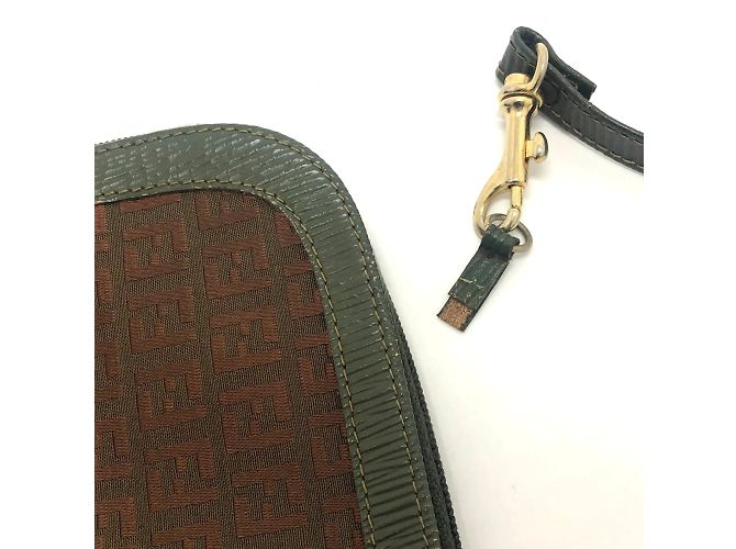 Borsa a spalla Fendi Zucchino marrone - vista 10
