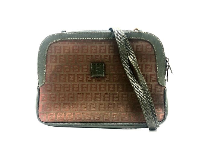 Borsa a spalla Fendi Zucchino marrone - vista 3