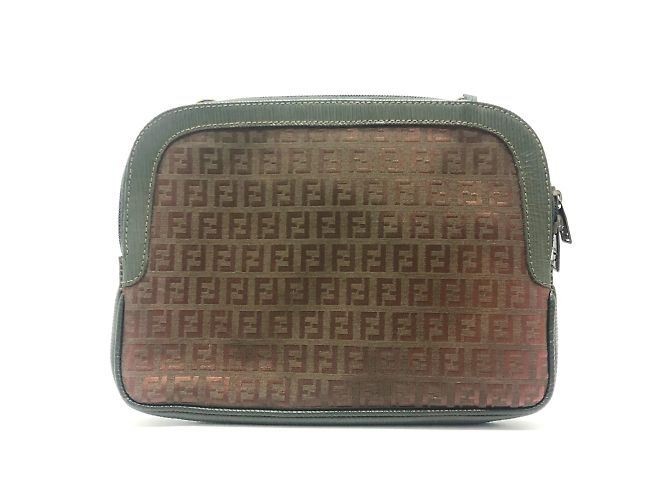 Borsa a spalla Fendi Zucchino marrone - vista 4