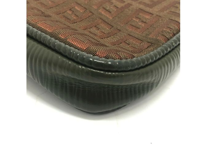 Borsa a spalla Fendi Zucchino marrone - vista 5