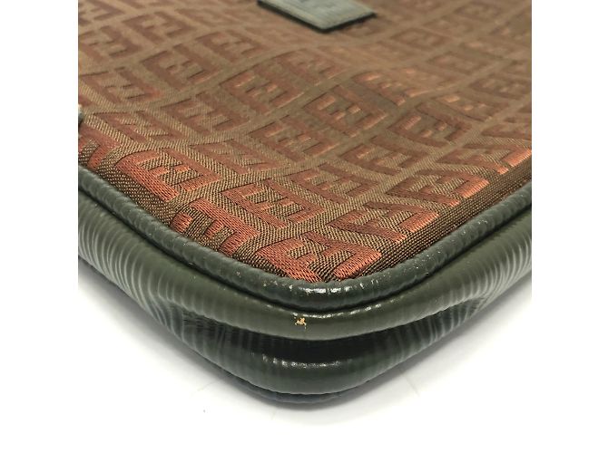 Borsa a spalla Fendi Zucchino marrone - vista 6