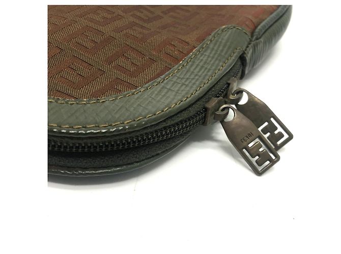 Borsa a spalla Fendi Zucchino marrone - vista 7