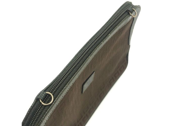 Borsa a spalla Fendi Zucchino marrone - vista 8