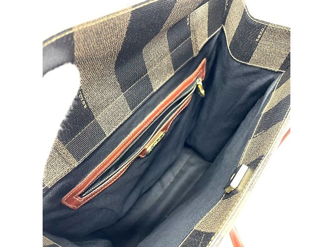 Borsa a Spalla Fendi Pecan Marrone - vista 10
