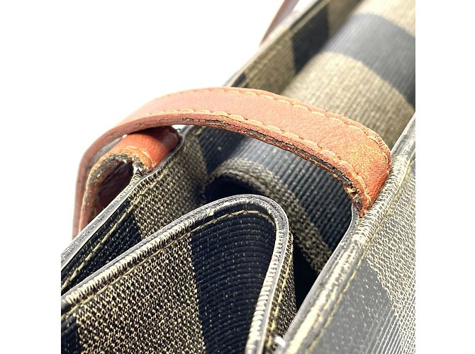 Borsa a Spalla Fendi Pecan Marrone - vista 8