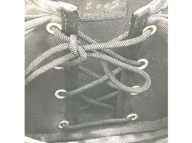Borsa a mano Chanel in tessuto nero - vista 11