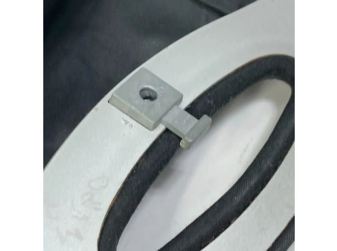 Borsa a mano Chanel in tessuto nero - vista 13