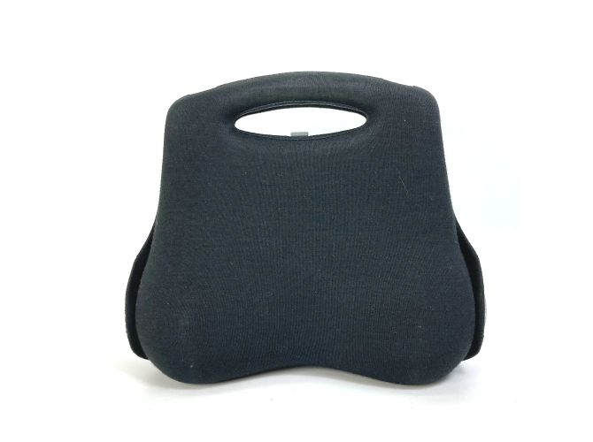 Borsa a mano Chanel in tessuto nero - vista 2