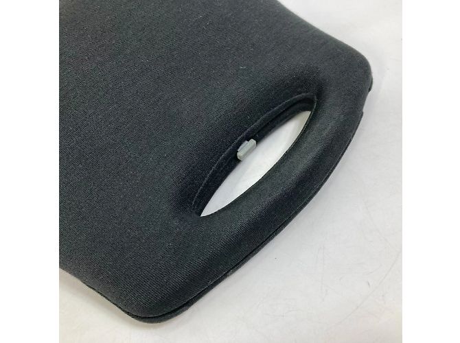 Borsa a mano Chanel in tessuto nero - vista 7