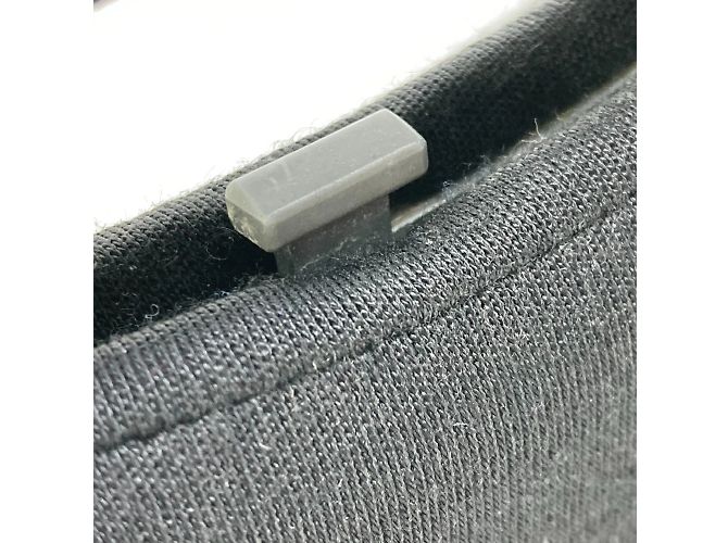 Borsa a mano Chanel in tessuto nero - vista 8