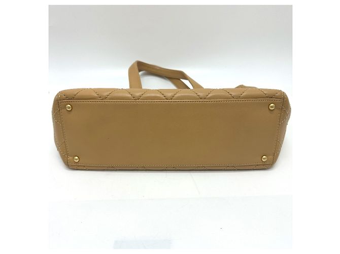 Chanel Beiger Leder Tote Bag mit Pouch - Ansicht 3