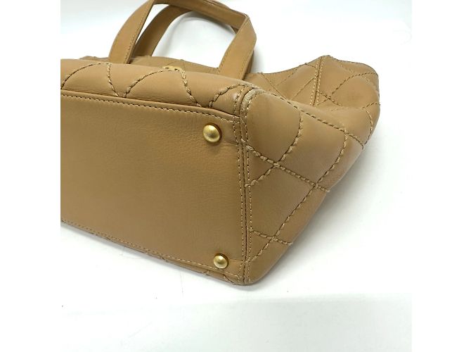 Chanel Beiger Leder Tote Bag mit Pouch - Ansicht 4