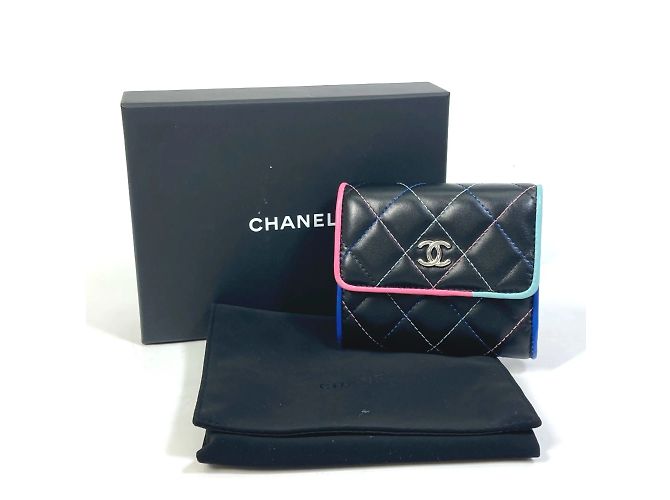 Cartera compacta trifold Chanel CC Mark Negro - vista 14