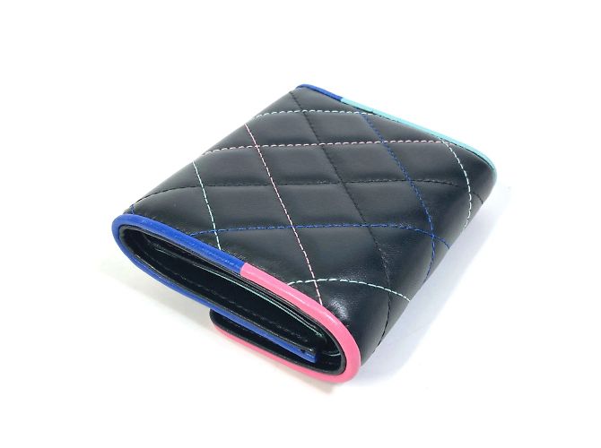 Cartera compacta trifold Chanel CC Mark Negro - vista 4