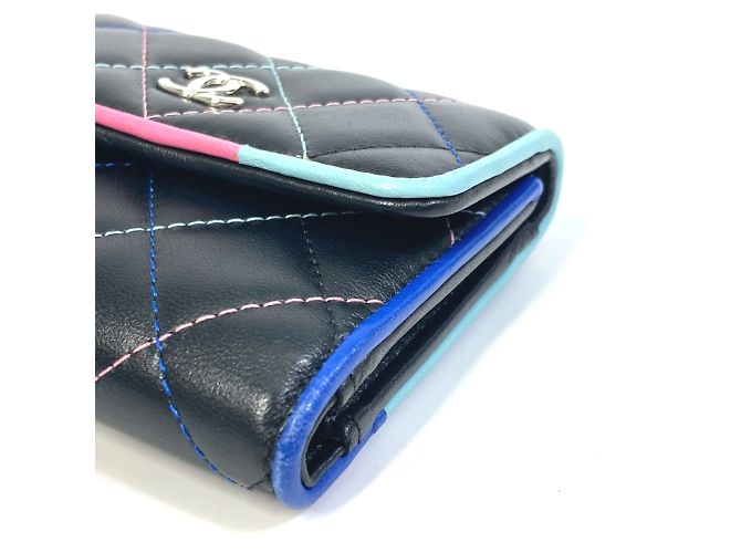 Cartera compacta trifold Chanel CC Mark Negro - vista 5