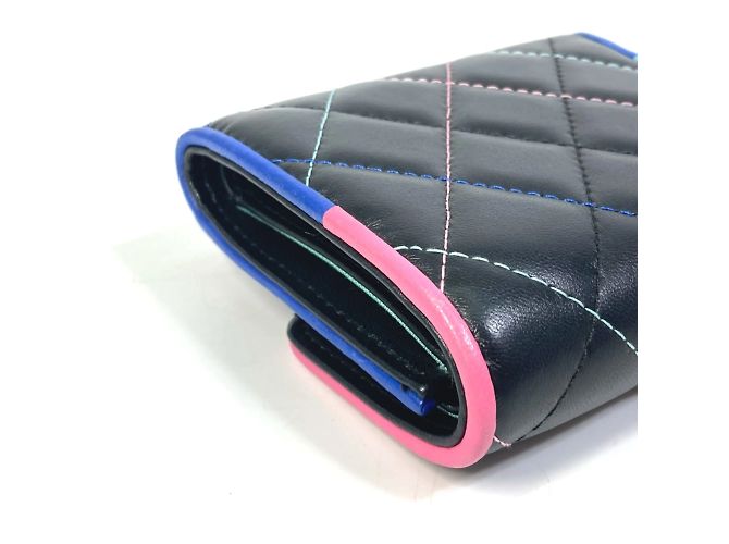 Cartera compacta trifold Chanel CC Mark Negro - vista 6